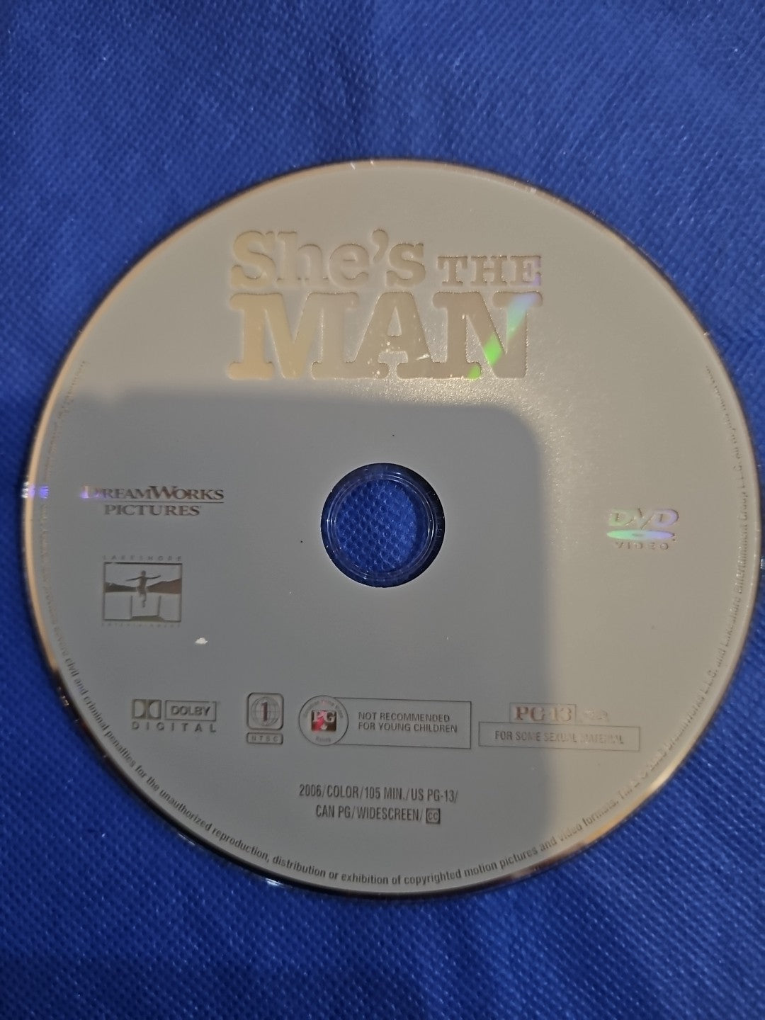 She's The Man (DVD) Disc Only. Tested