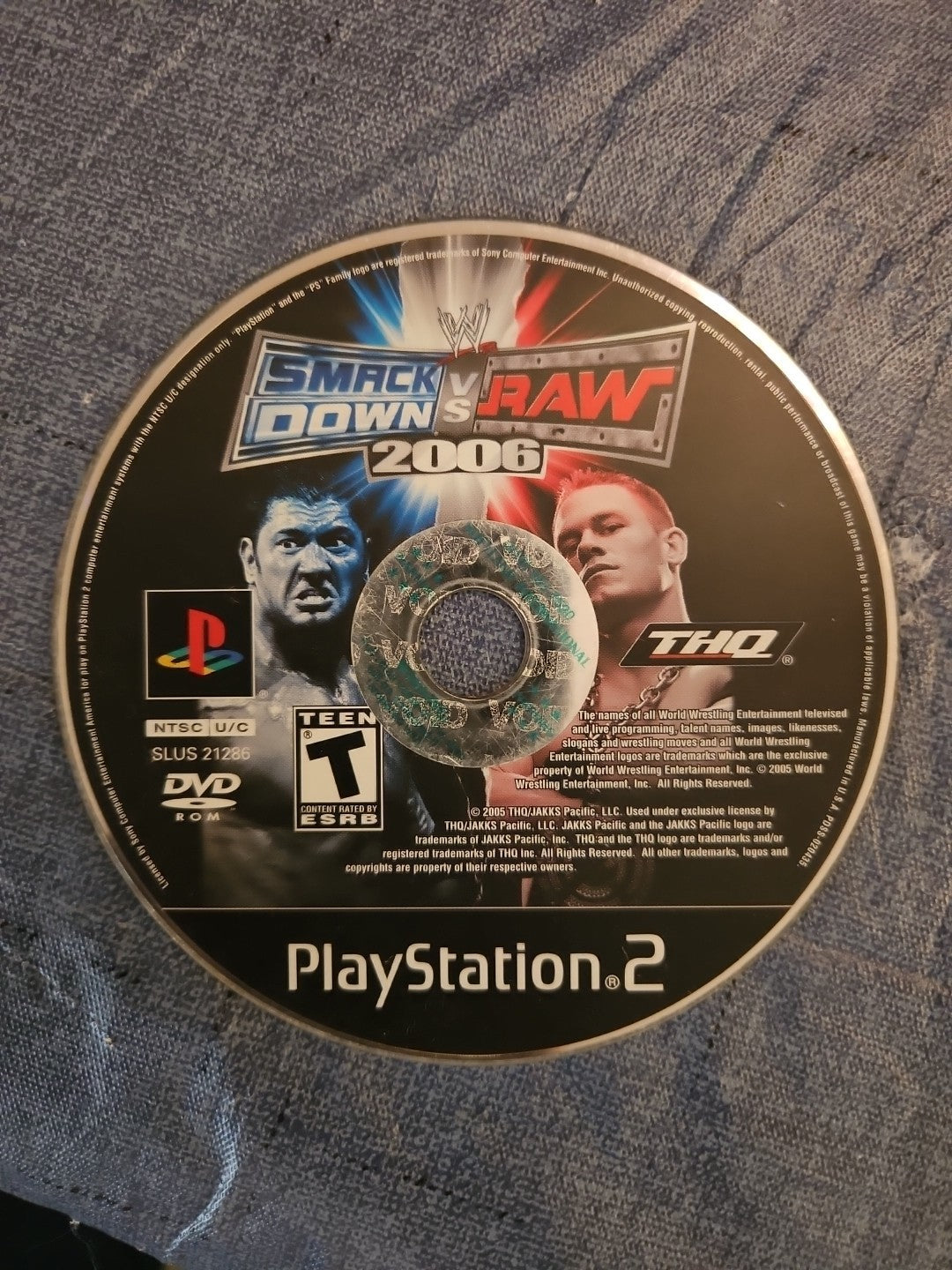 Smack Down Vs Raw 2006 - PS2 - Disc Only
