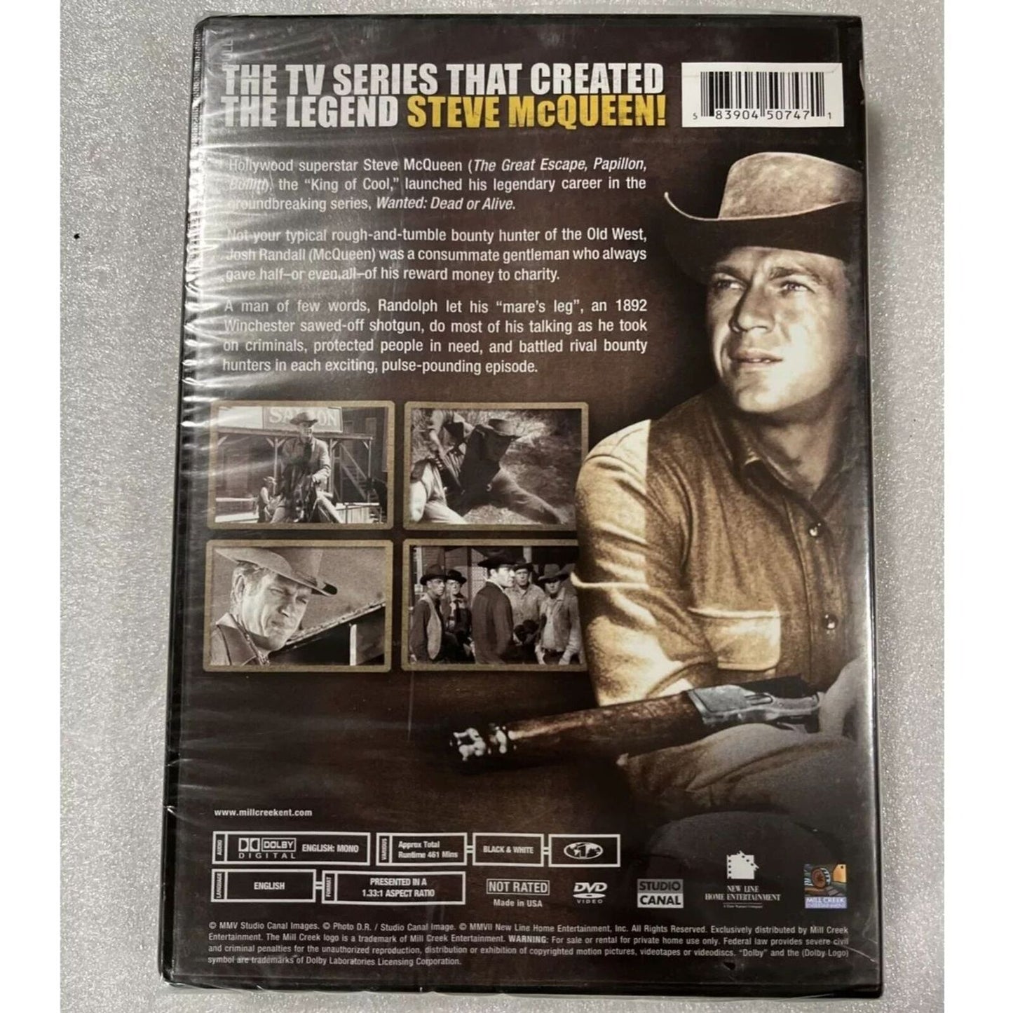 Wanted: Dead or Alive (DVD) Season 1 Volume 1 Brand New Sealed - Steve McQueen