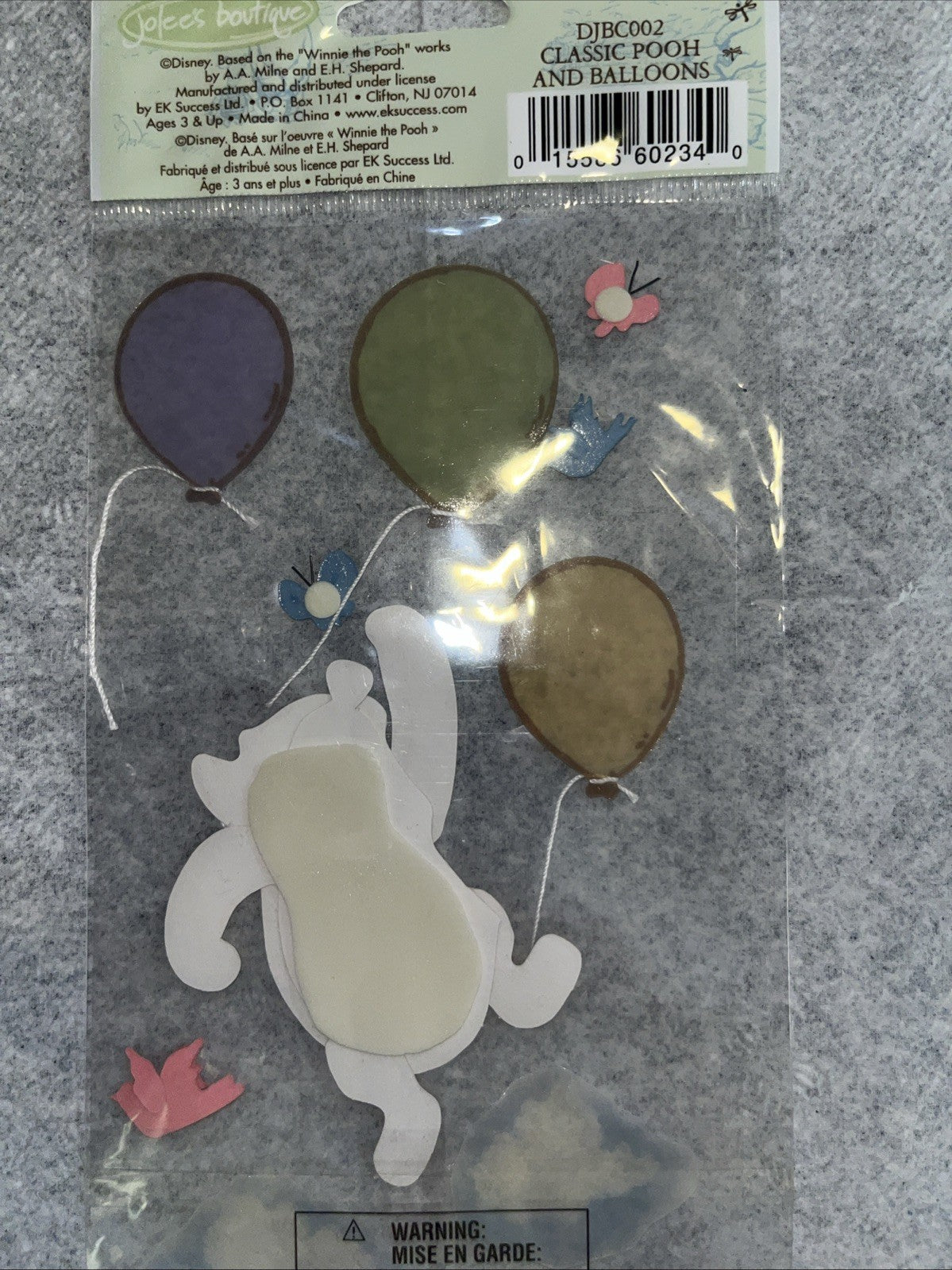 Jolee's Boutique Sticker Collage Disney Classic Pooh & Balloons Collection