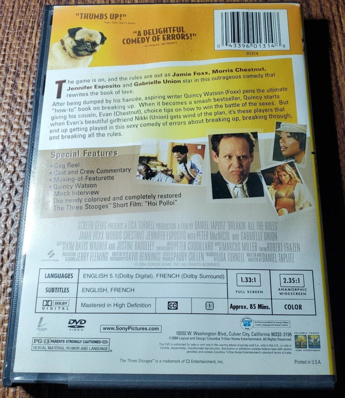 Breakin' All the Rules (DVD) 2004 Special Edition Jamie Foxx Comedy