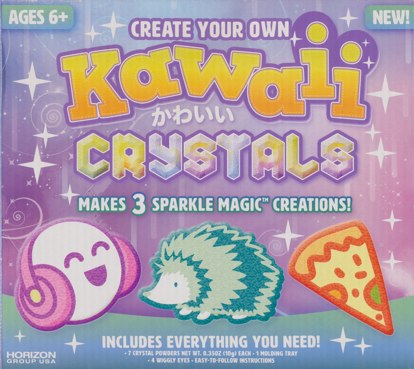 Creat Your Own Kawaii Crystals (Makes 3 Sparkle Magic Creations!)