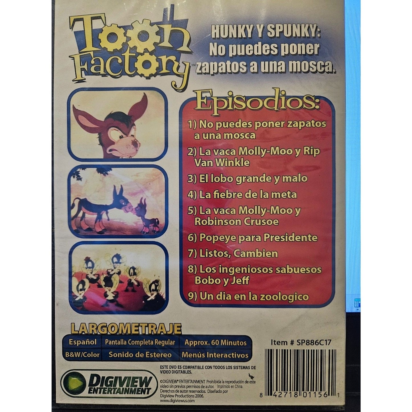 Toon Factor Hunky Y Spunky: No Puedos Poner Zapatos A Una Mosca (DVD) Brand New