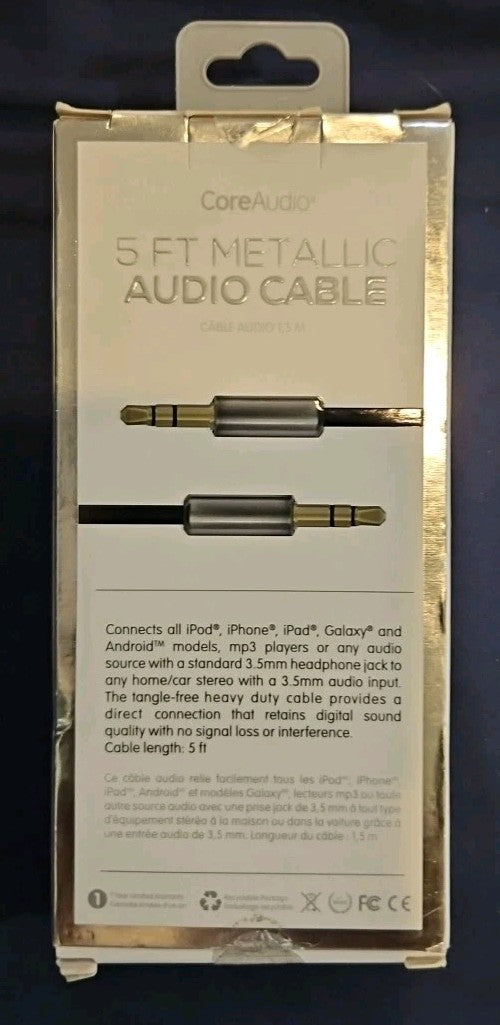 CoreAudio 5 FT Metallic Audio Cable