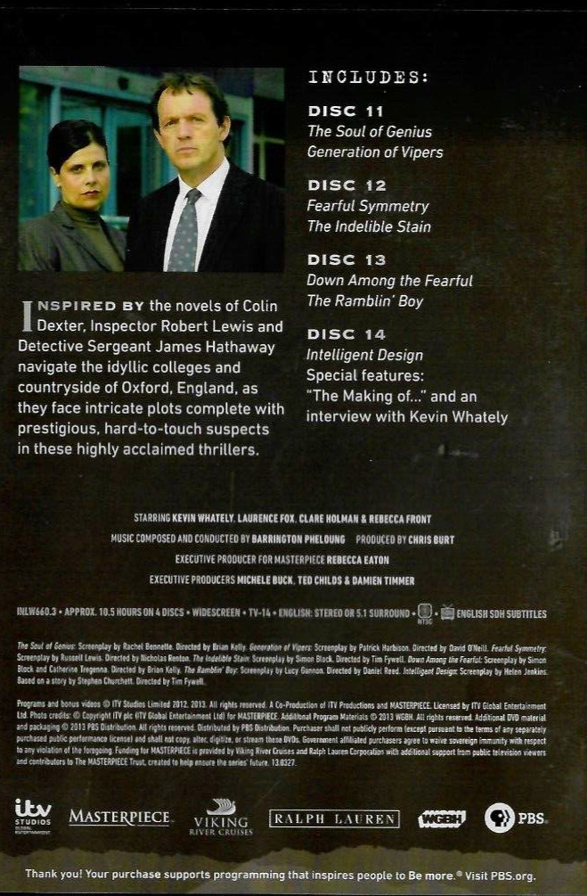 Inspector Lewis - Pilot through Series 6 Discs 11-14