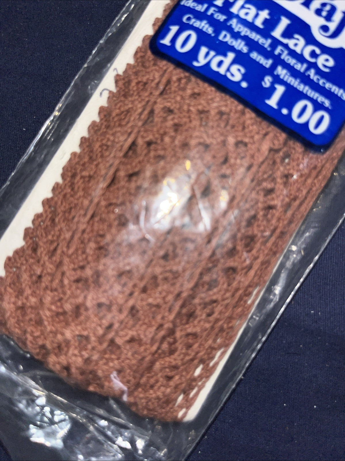 Flat Lace .5” Create a Craft Model Lace Washable NIP 10 Yards