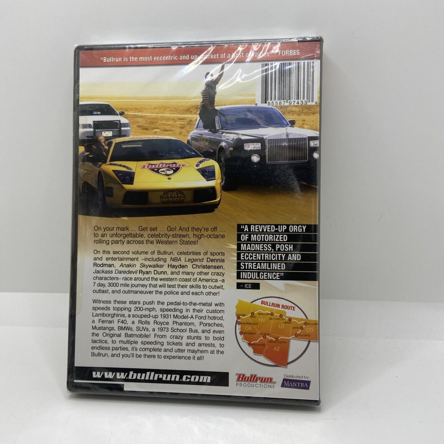 Bullrun - Cops, Cars and Superstars Wild West Run (DVD, 2007)