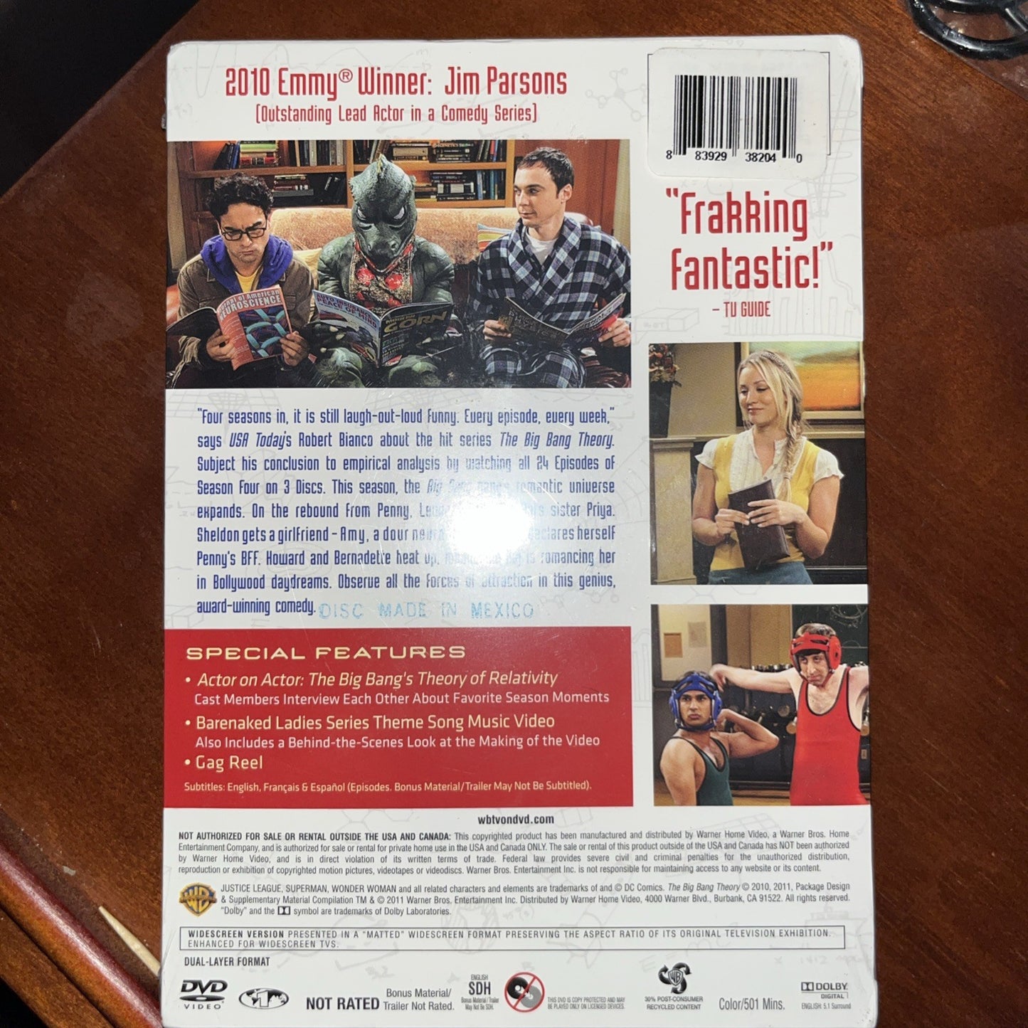 THE BIG BANG THEORY THE COMPLETE FOUTH SEASON DVD