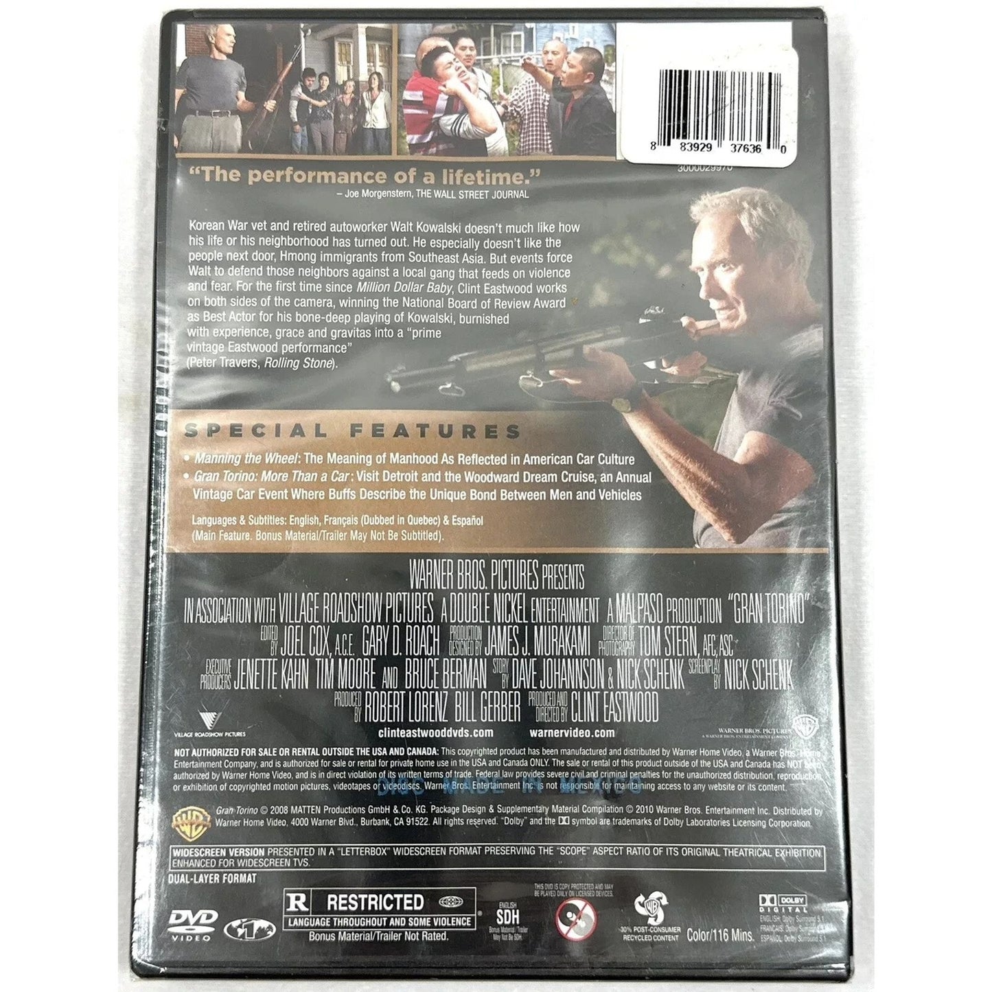 Gran Torino - Clint Eastwood (DVD) Factory Sealed