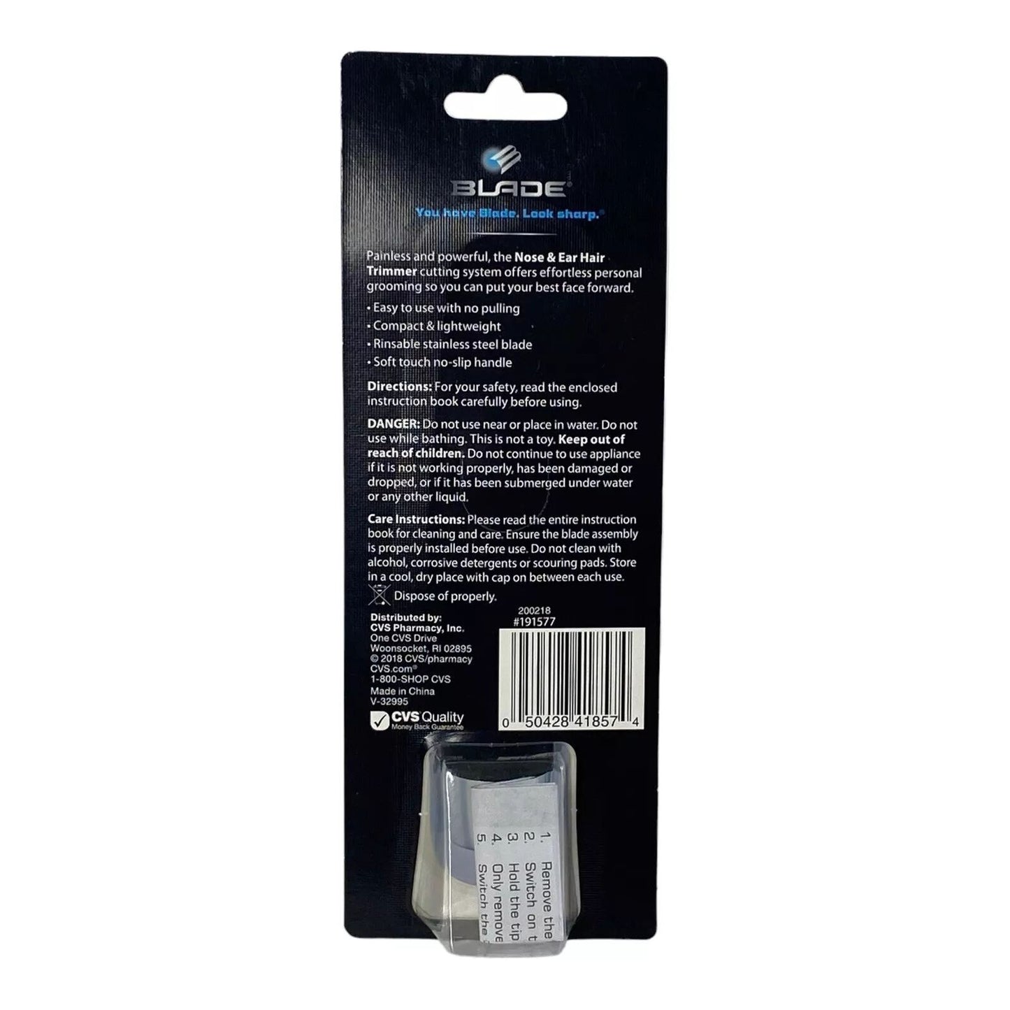 Blade for Men - Nose & Ear Hari Trimmer - Brand New Sealed