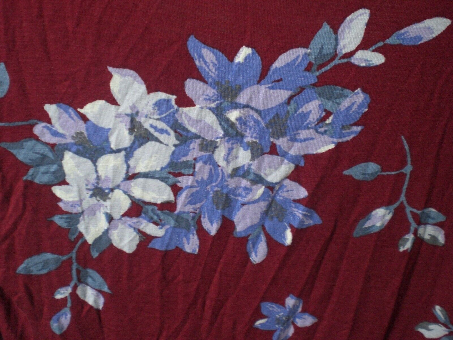 NWT LuLaRoe SMALLFloral Burgundy Lynnae Shirt Top Blouse