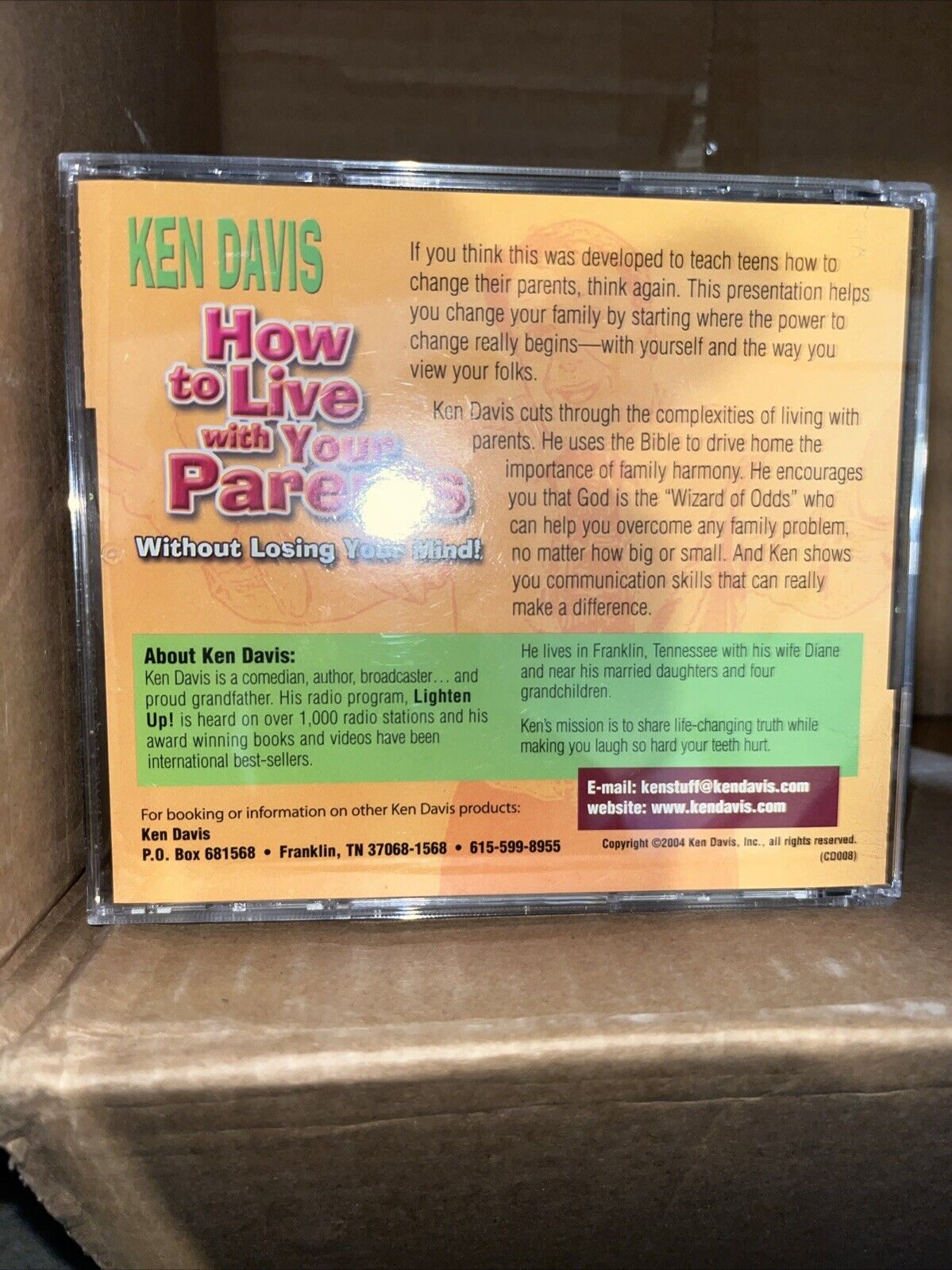 Ken Davis: How To Live With Your Parents Without Losing Your Mind - NEW CD