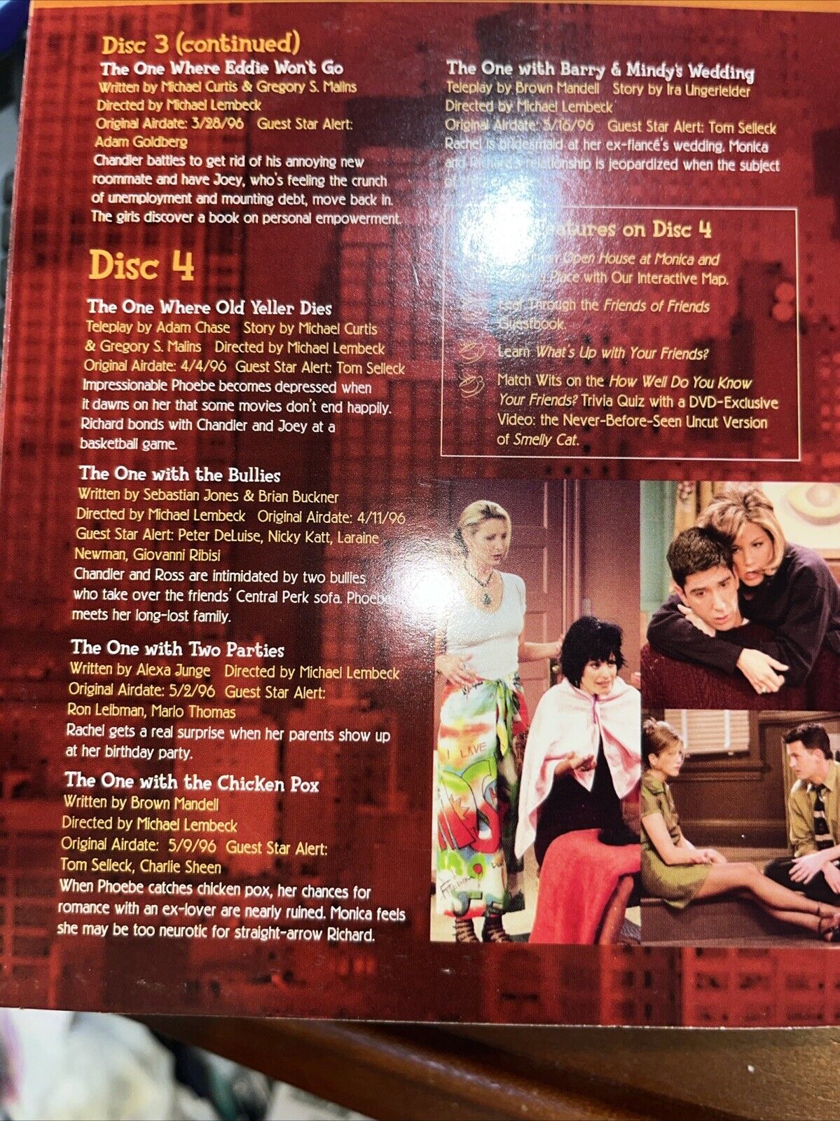 Friends - The Complete Second Season (DVD, 2002, 4-Disc Set, Four Disc Set)