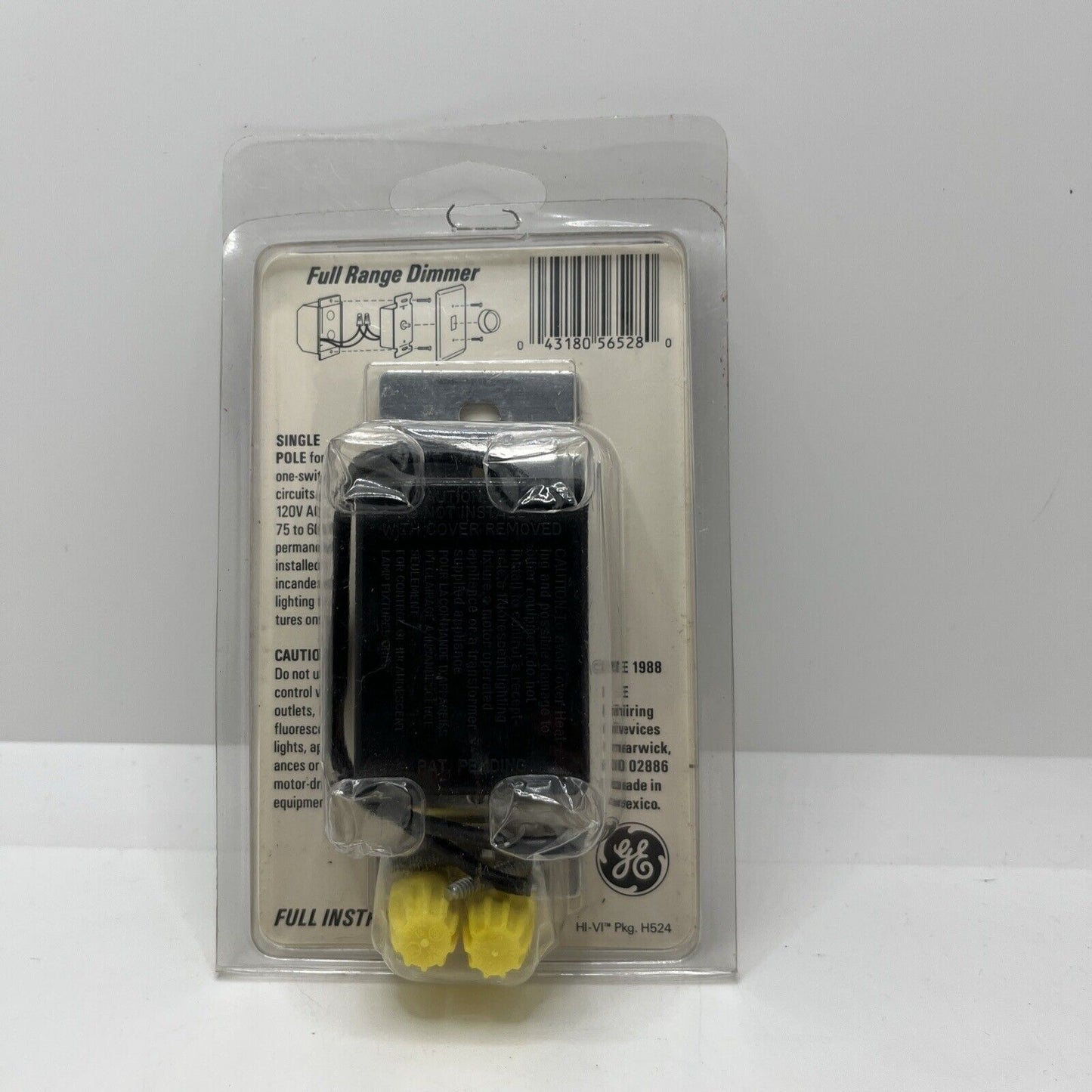 General Electric Rotary Dimmer Switch DIU 61SLM5 Full Range Lighting Control