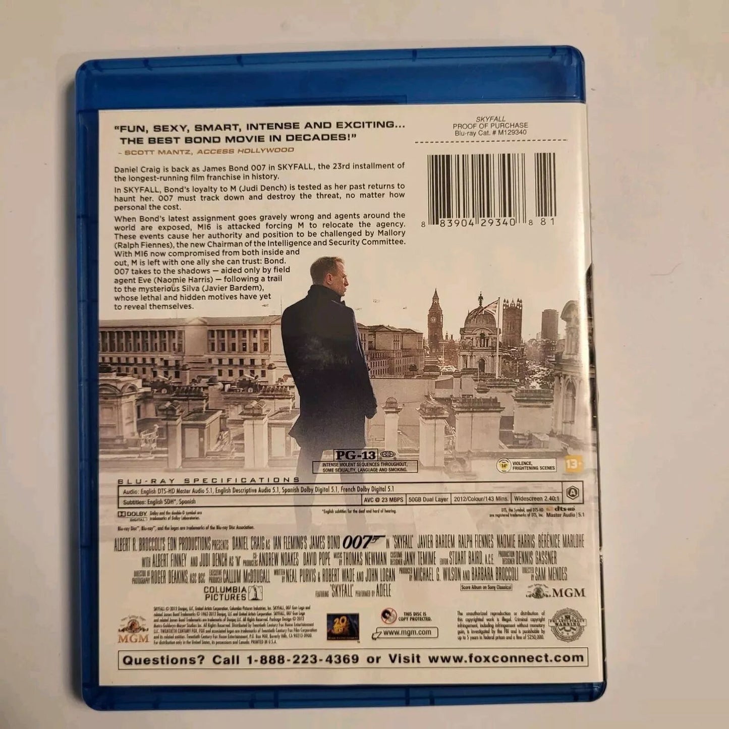 Skyfall (Bluray) Brand New Sealed