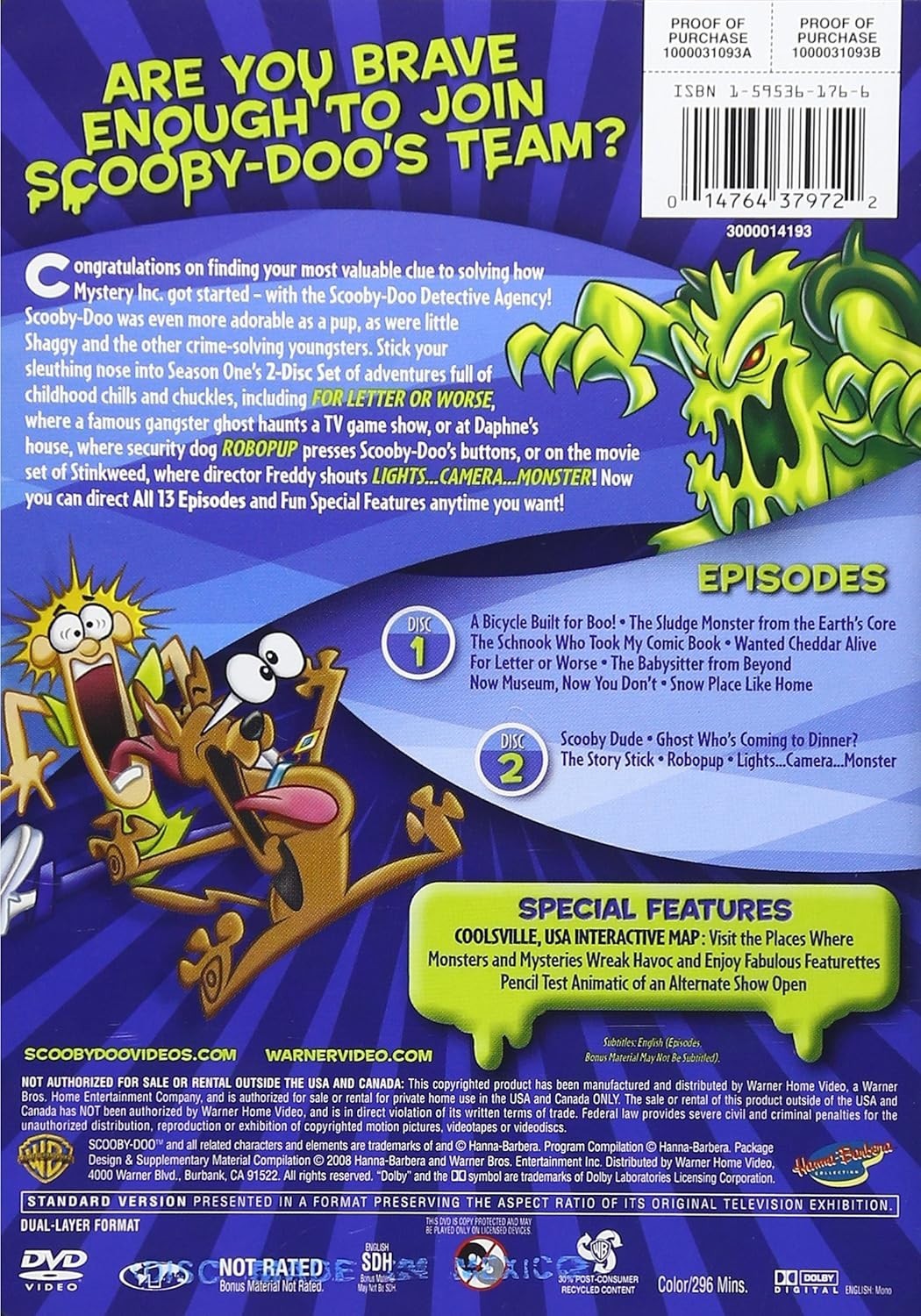 A Pup Named Scooby-Doo: Complete 1st Season (DVD, 1988) New. Sealed