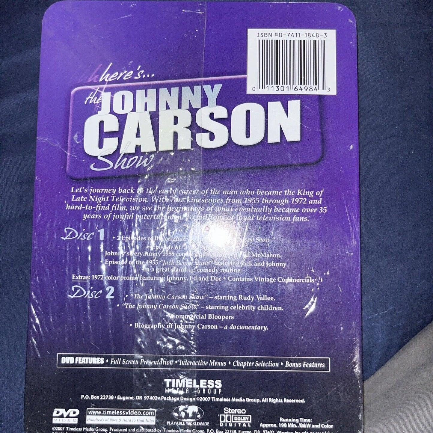 Here Is... The Johnny Carson Show (DVD, 2008, 2-Disc Set) Special Edition Tin