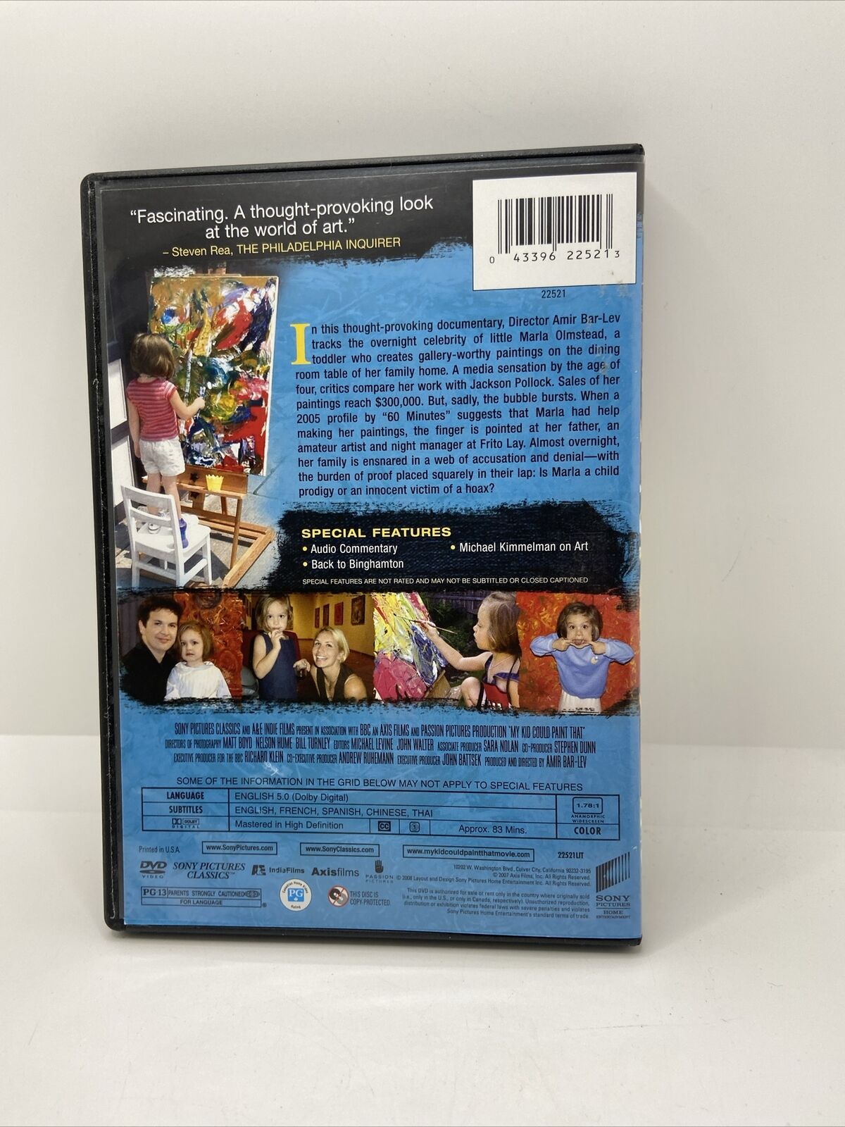 My Kid Could Paint That (DVD, 2008) Marla Olmstead, Laura Olmstead; Amir Bar-Lev