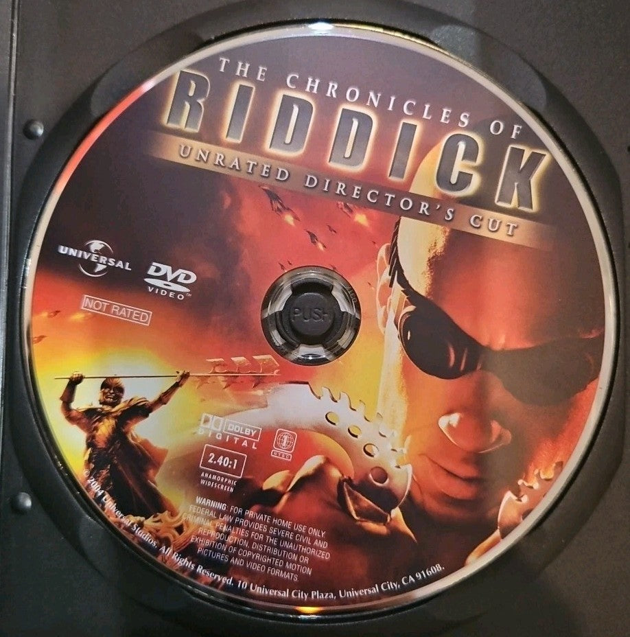 The Chronicles of Riddick (DVD, 2004) Tested slim case cropped artwork
