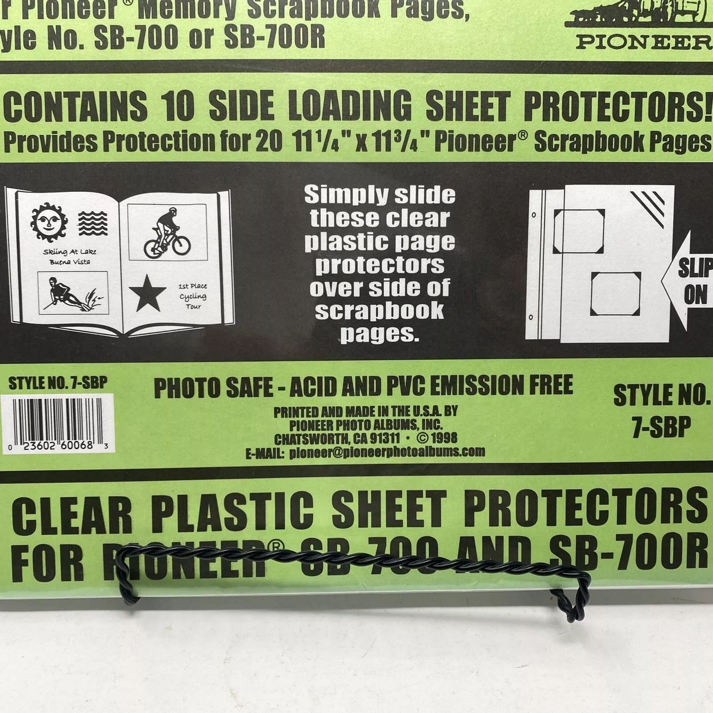 Pioneer 7-SBP Sheet Protectors 10 Pack for SB-700 SB-700R Album 11.25"x11.75"