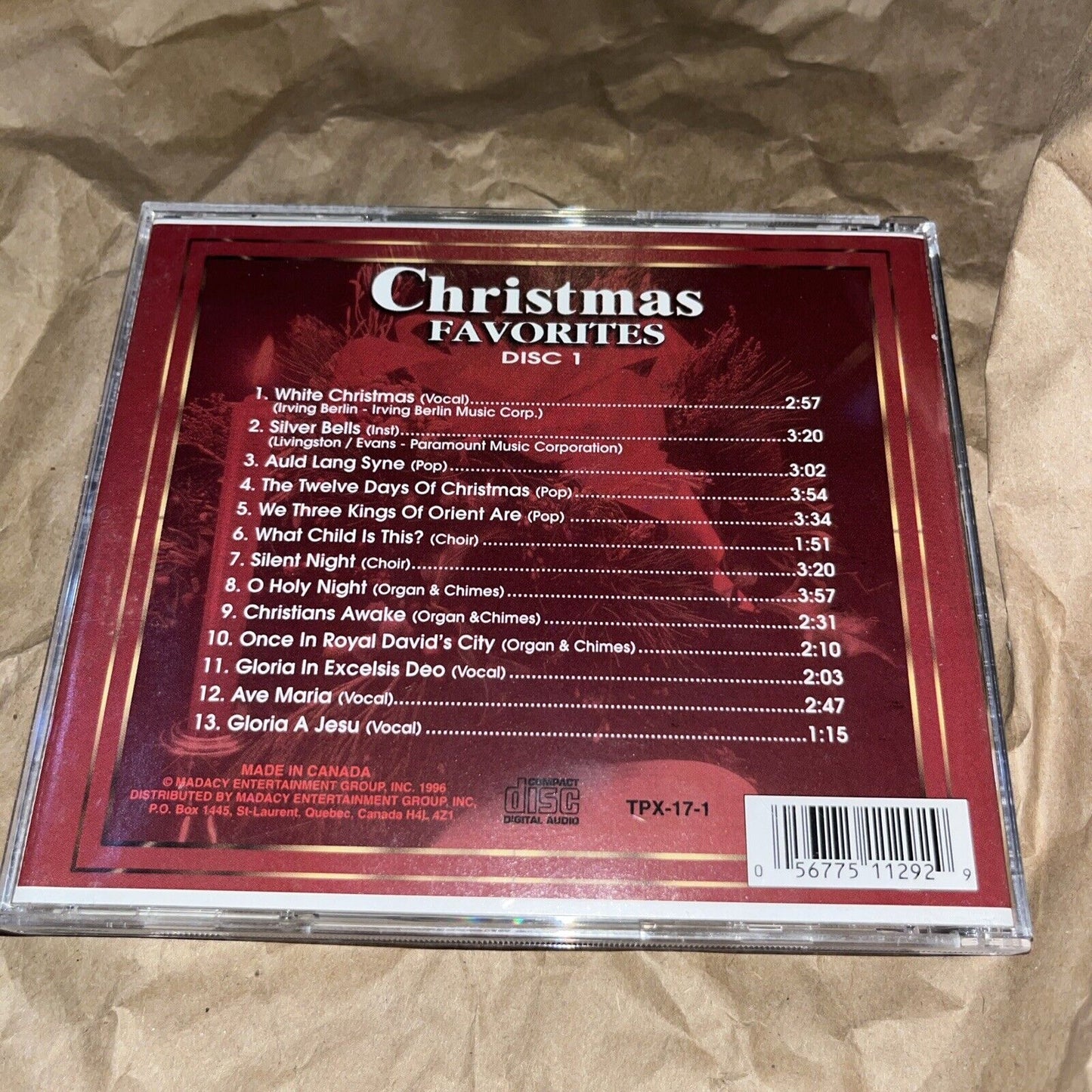Christmas FAVORITES (DISC 1) - Audio CD By various
