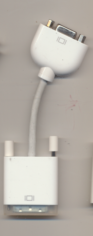 Genuine Apple VGA Female to DVI Male Adapter