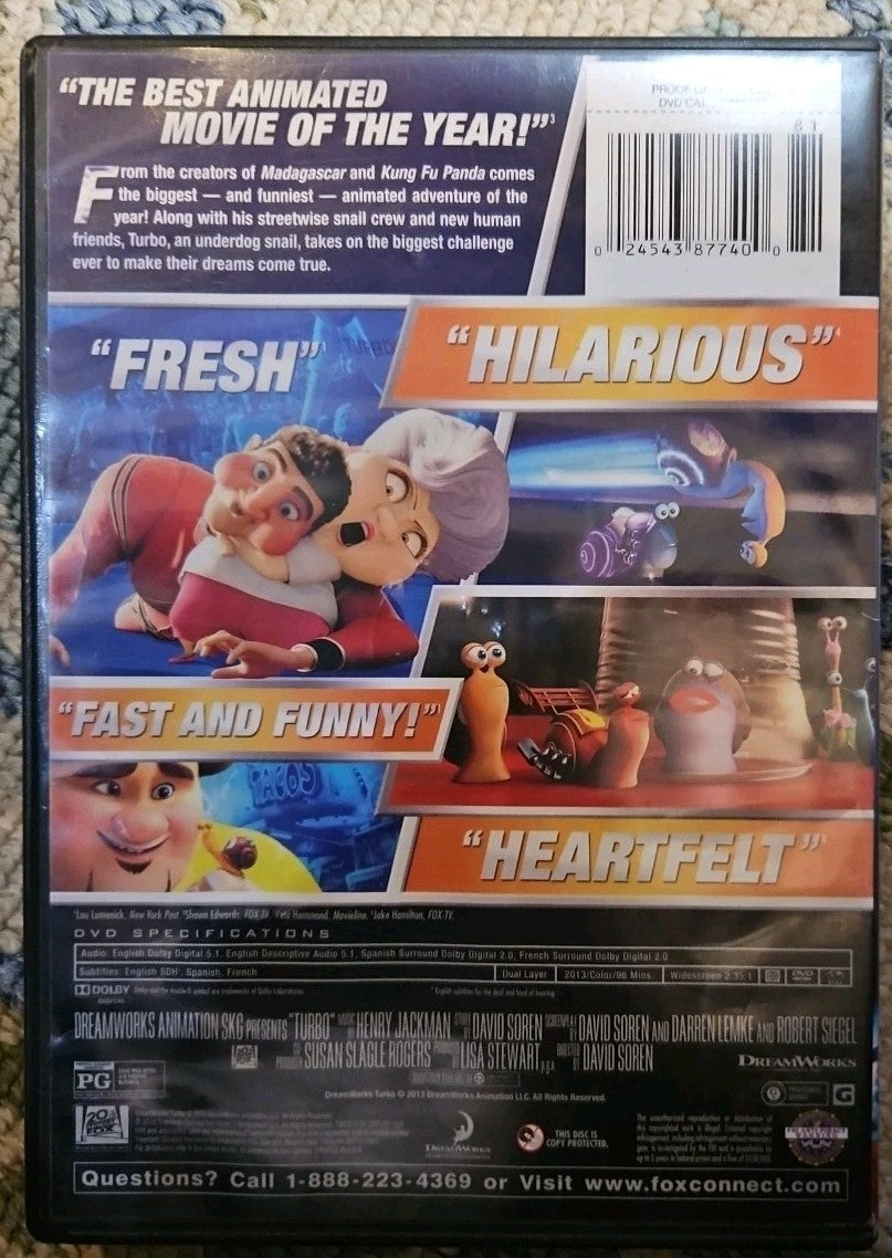 Turbo ( DVD )New, Sealed!