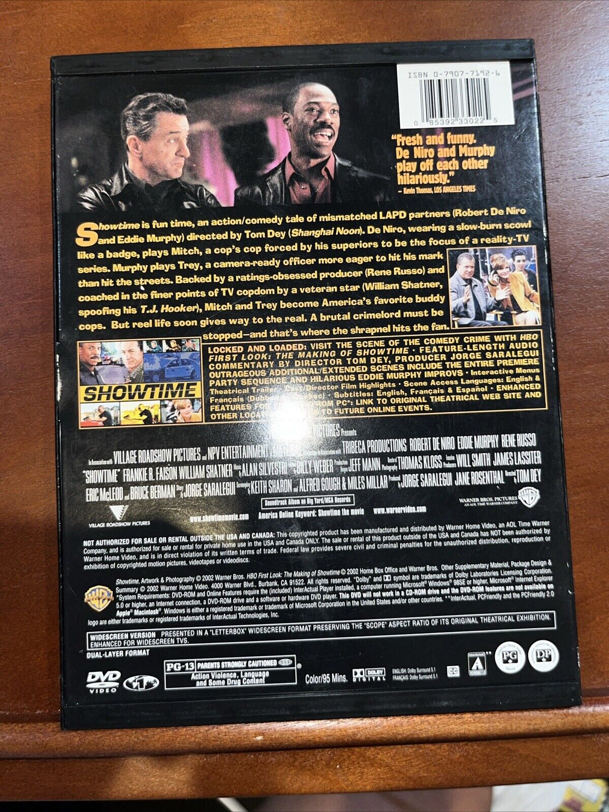 Showtime (DVD, 2002, Widescreen)