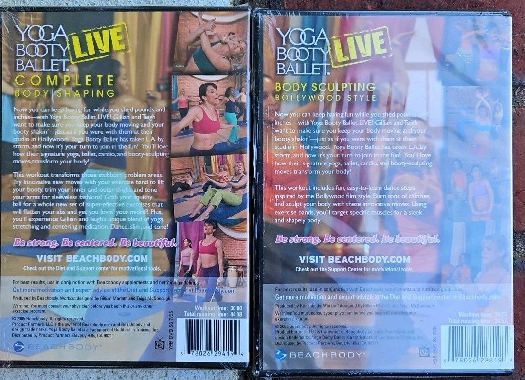 Beachbody Yoga Booty Ballet Body Sculpting Bollywood + Complete Body Shaping