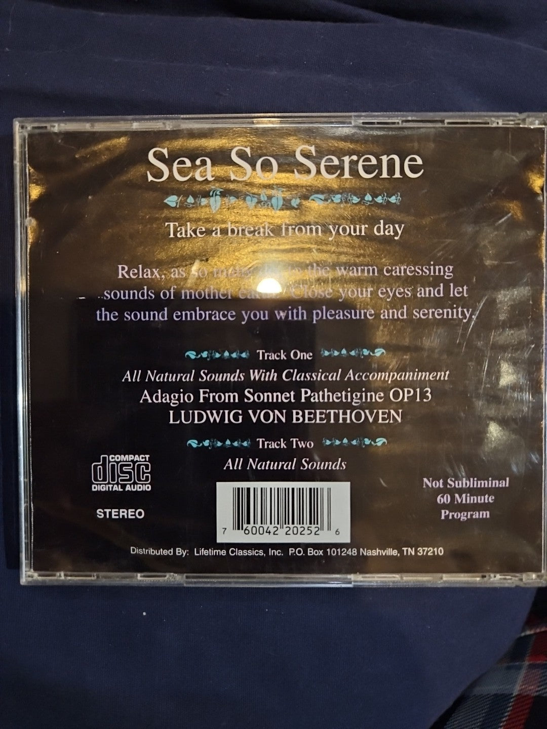 Sea So Serene: Relax Away Stress Enjoy Quiet Meditation (CD, Lifetime Clasics)