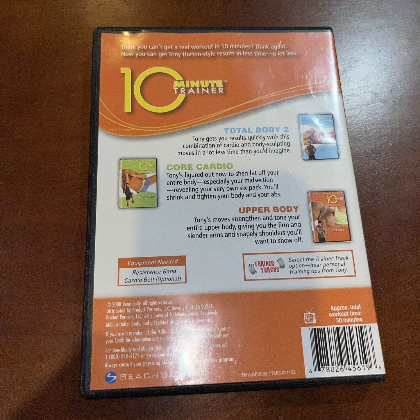 Tony Hortons 10 Minute Trainer: Total Body 2, Core Cardio, Upper Body (DVD)