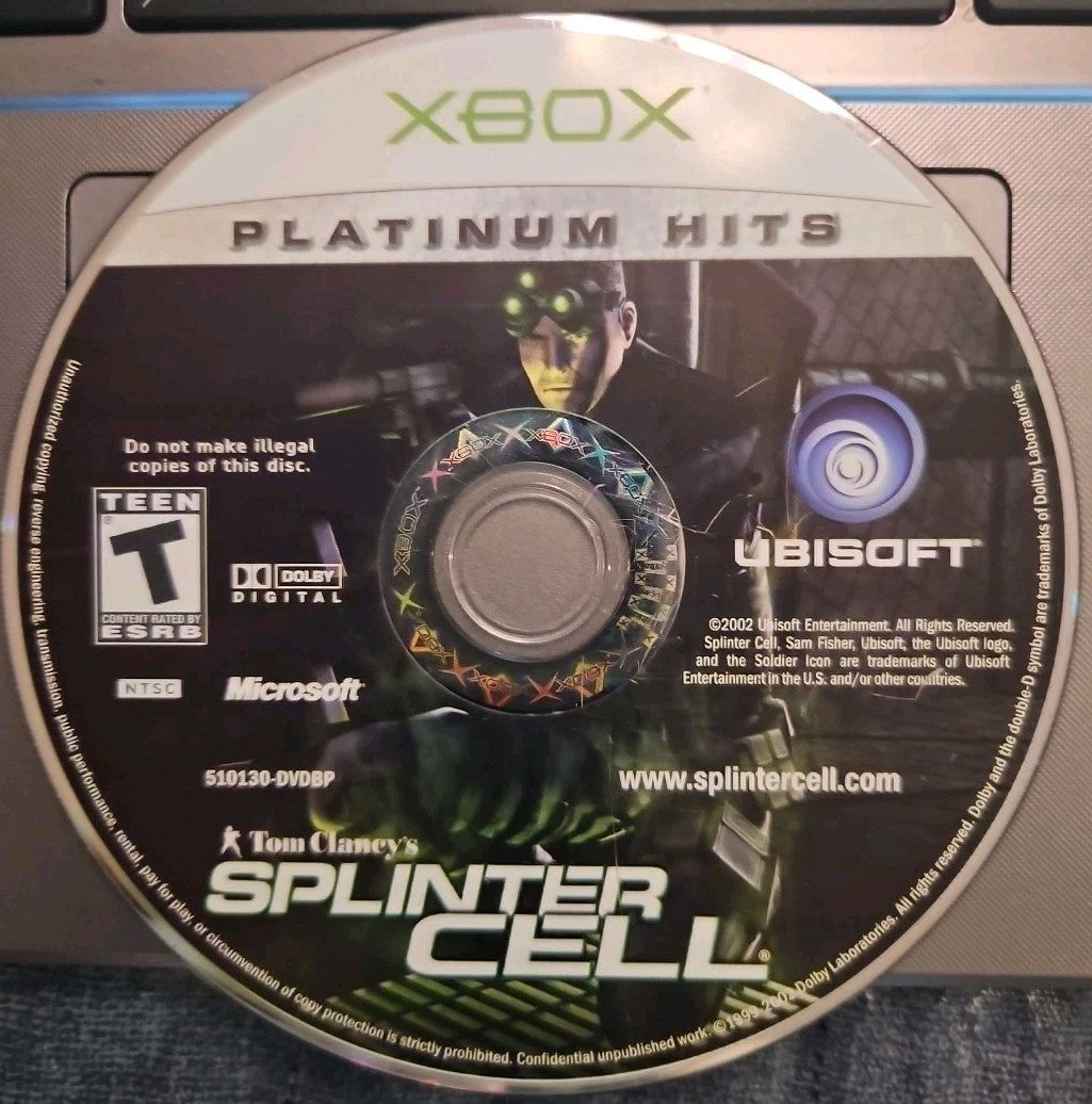 XBOX Platinum Hits Tom Clancy's Splinter Cell Disc Only