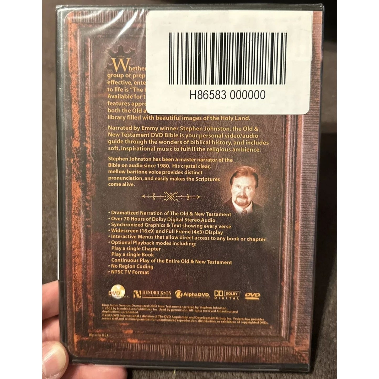 Holy Bible (DVD) Factory Sealed