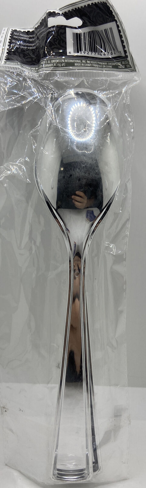 Plastic Serving Utensils Tongs Forks Spoons Scoops Clear Silver, Select Type