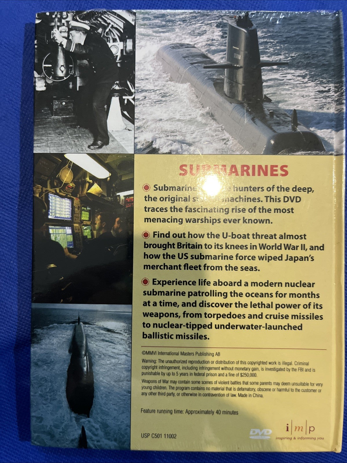 Weapons of War - Submarines Documentary Video DVD & Book -