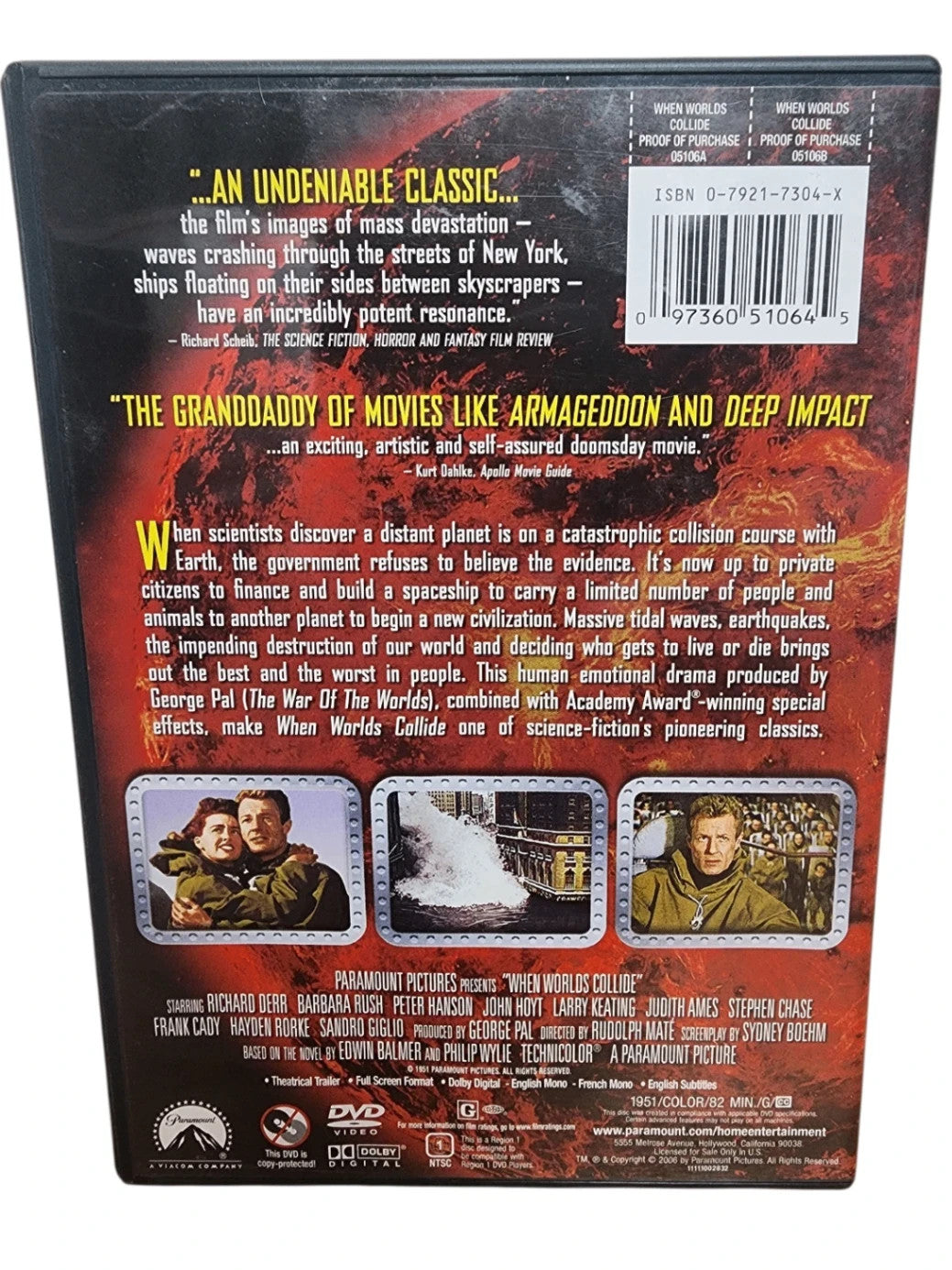 When Worlds Collide (DVD) Tested. New Case