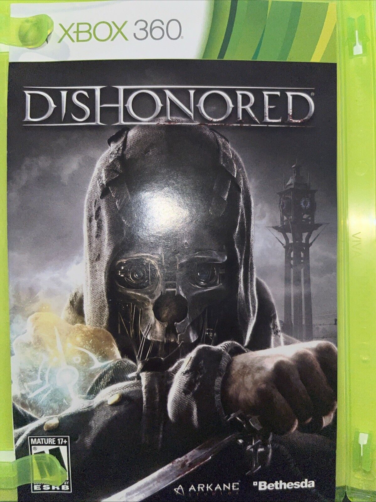 Dishonored - Xbox 360 - CIB - Tested. New Case. No Scratches. Resealed
