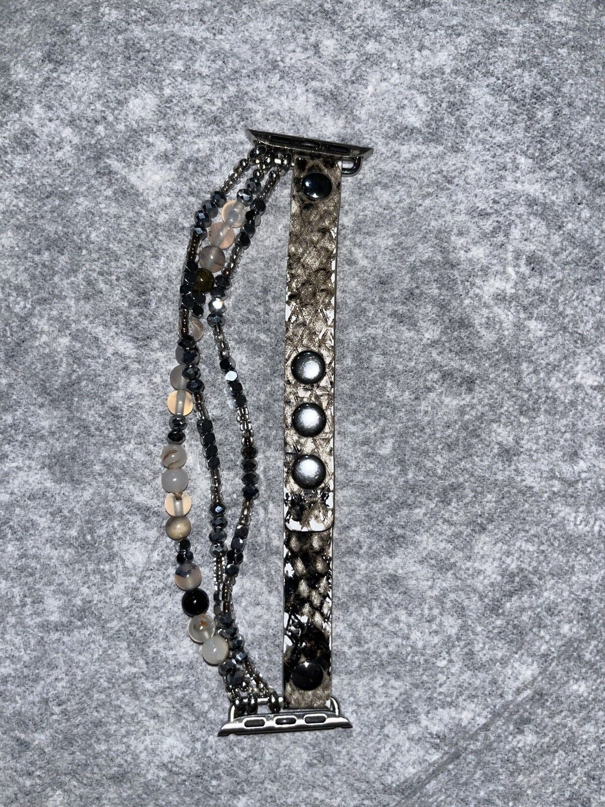 Faux Snake Skin Apple Watch Bejeweled Band 38/40/41 Series 4,5,6,7,8,9 & SE