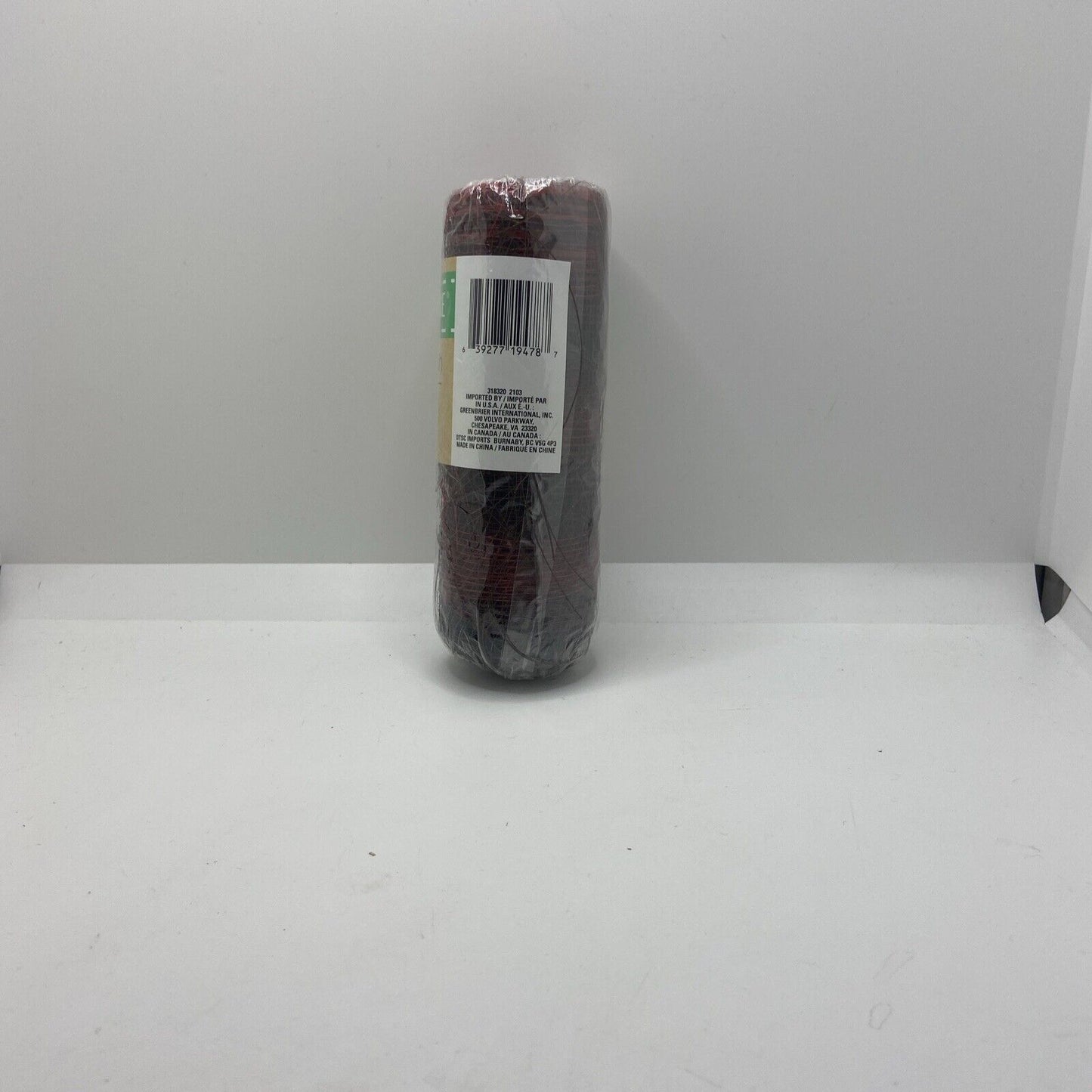 Crafters Square Decorative Mesh Ribbon ~RED~6” X 5 Yards