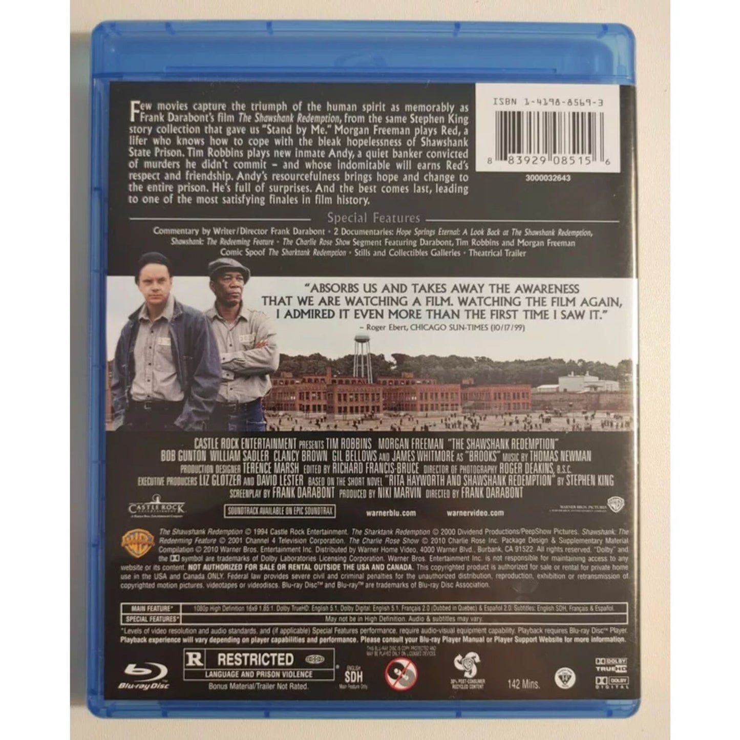 The Shawshank Redemptiopn (Bluray) Brand New