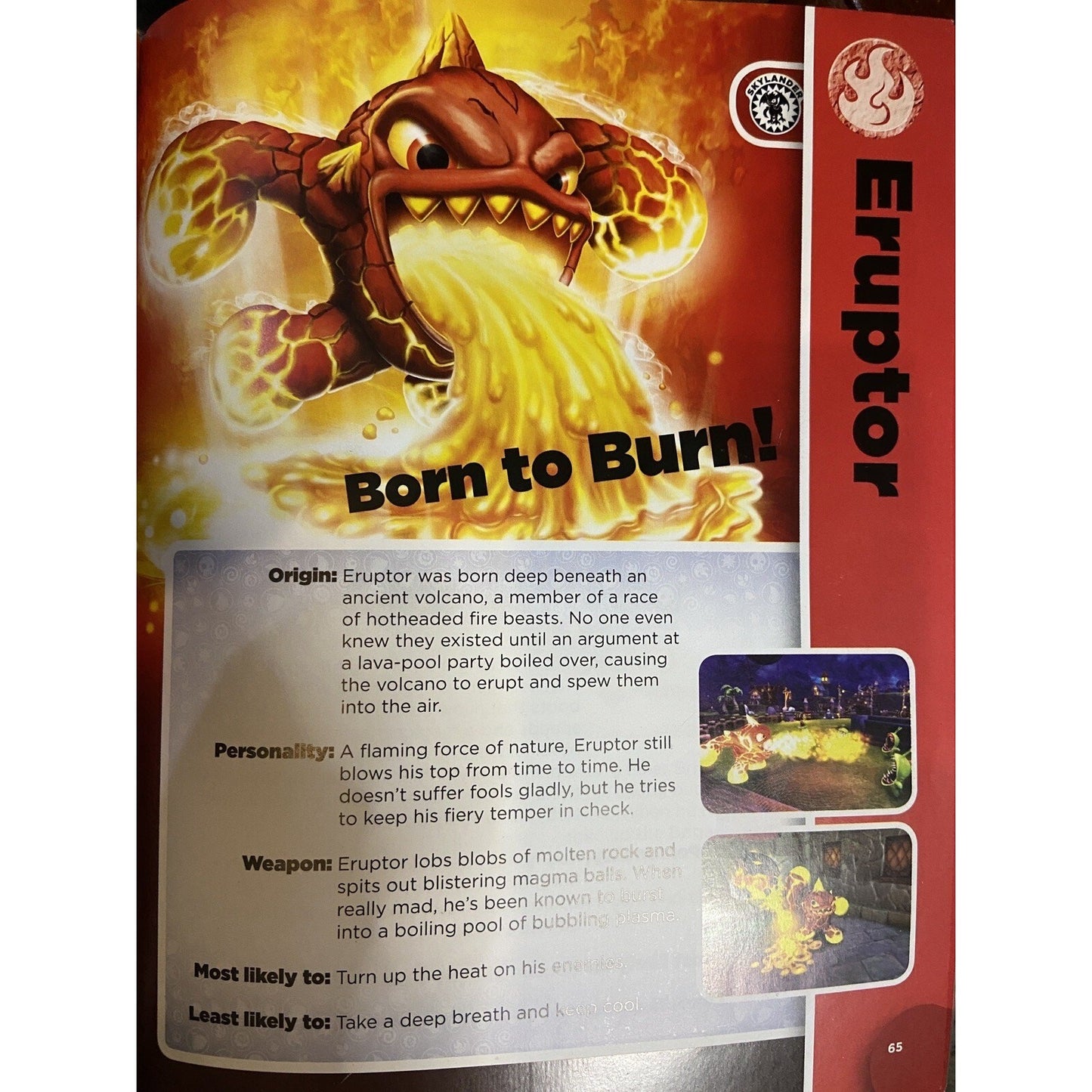 Skylanders Lava Barf Eruptor - Tested