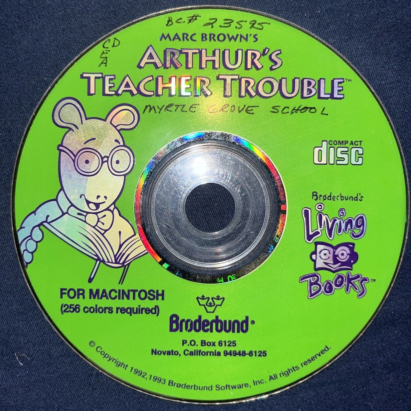 Arthur’s Teacher Trouble For Macintosh (Disc Only)
