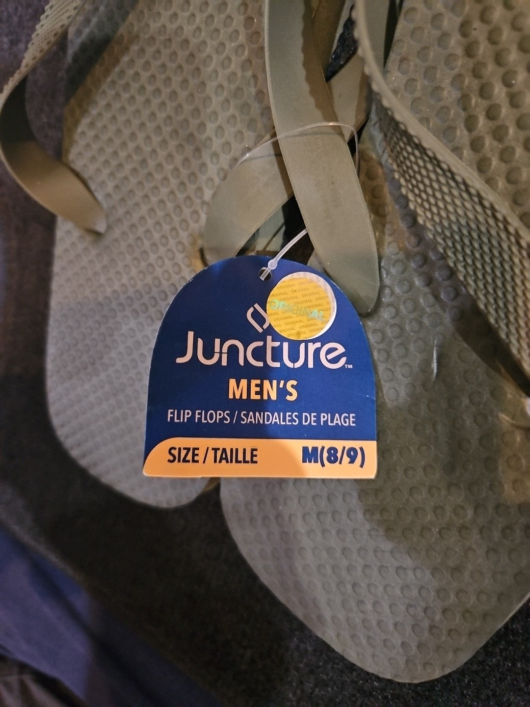 Juncture Men's Size Medium 8/9 Forest Green Flip Flips