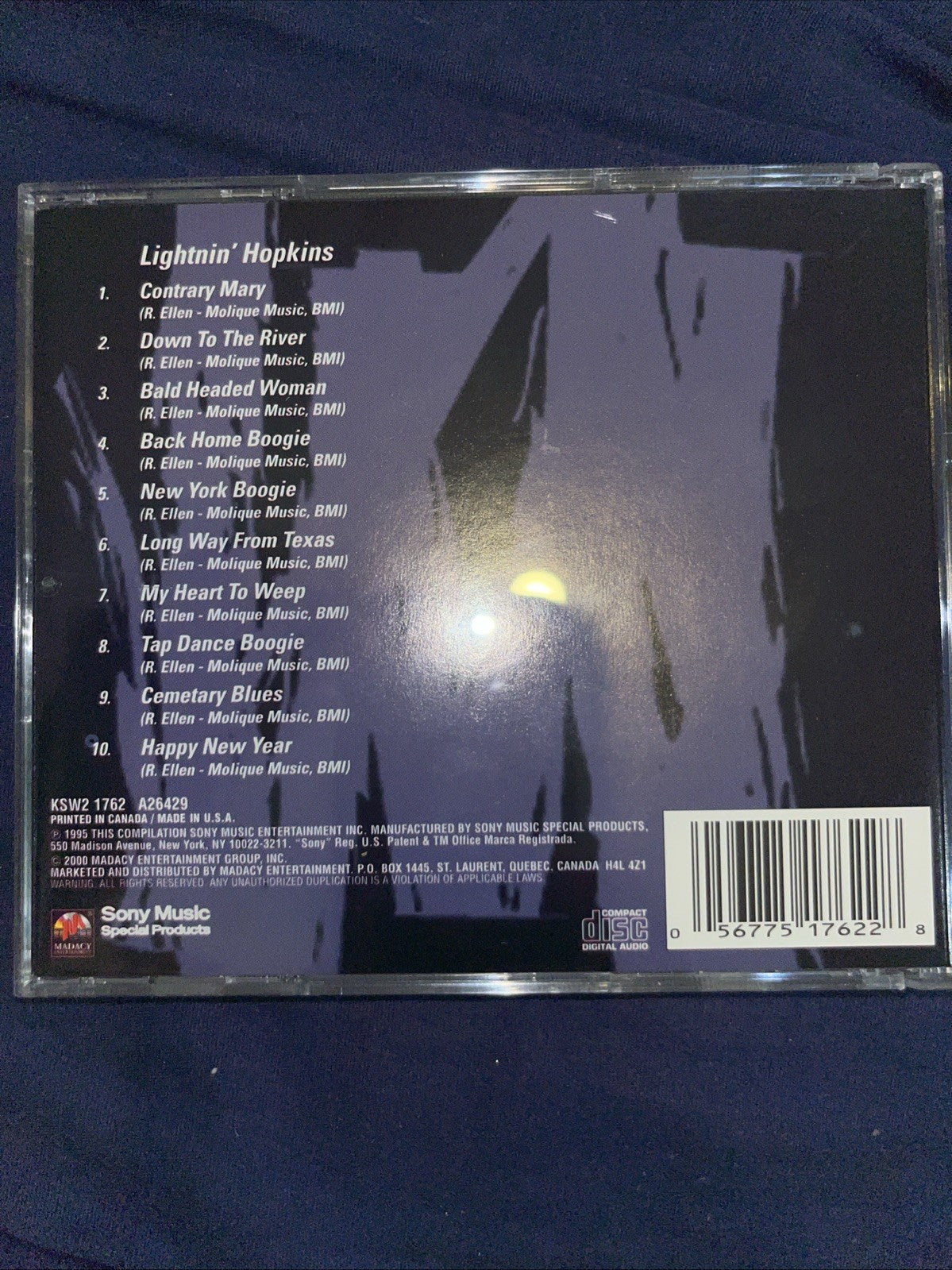 Lightning’ Hopkins, Billie Holliday & Ray Charles Midnight Blues (3 CD) Set