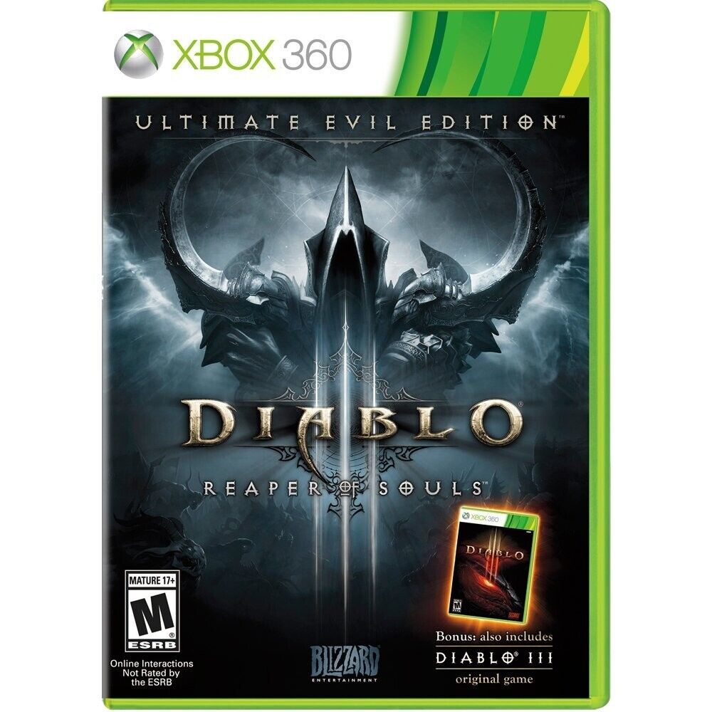 Diablo Reaper Of Souls Ultimate Evil Edition Microsoft Xbox 360 - TESTED. CIB.