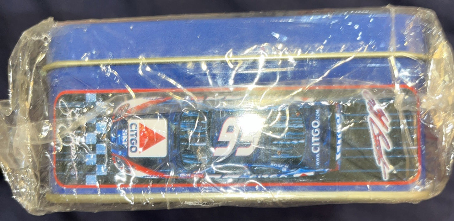Sam Bass Collector's NASCAR Series Race Tin Box Jeff Burton #99 Auto Car Racing