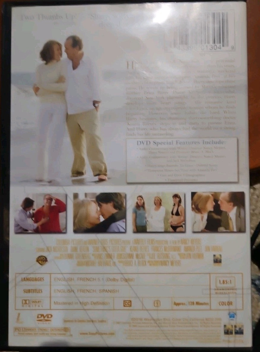 Something's Gotta Give DVD Video Movie PG-13 Jack Nicholson Diane Keaton
