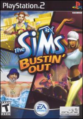 Sims Bustin Out (PS2) Tested. No Manual. New Case.