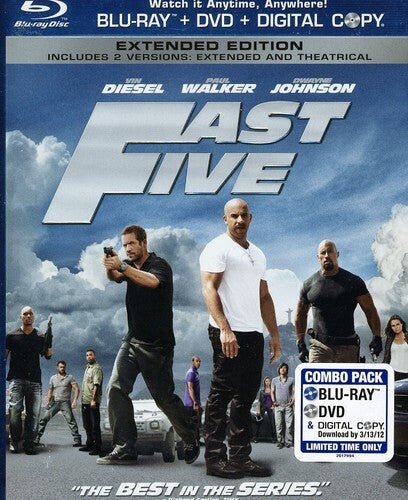 Fast Five (Blu-ray, 2011) New. No Digital Download
