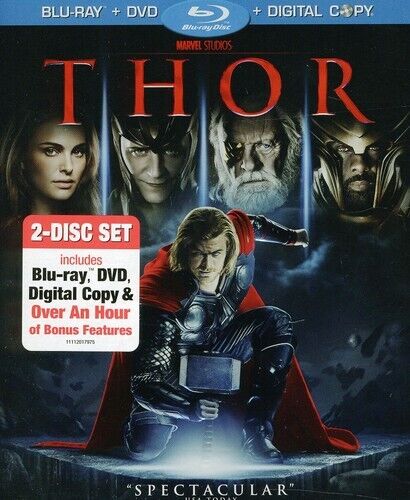 Thor (Two-Disc Blu-ray/Dvd ) (Blu-ray, 2011) New Sealed. No Digital Download